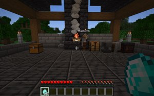 The NPC autonomously smelts gold after verifying payment. (GIF frame: NVIDIA)