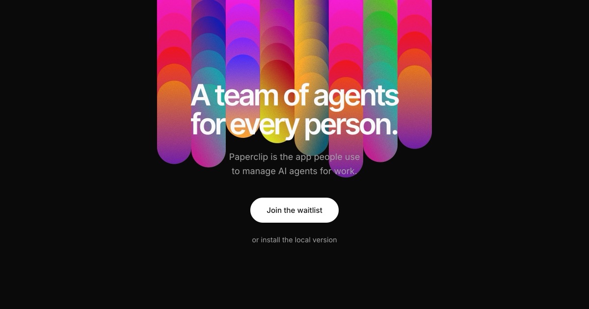 Paperclip screenshot: 01 social