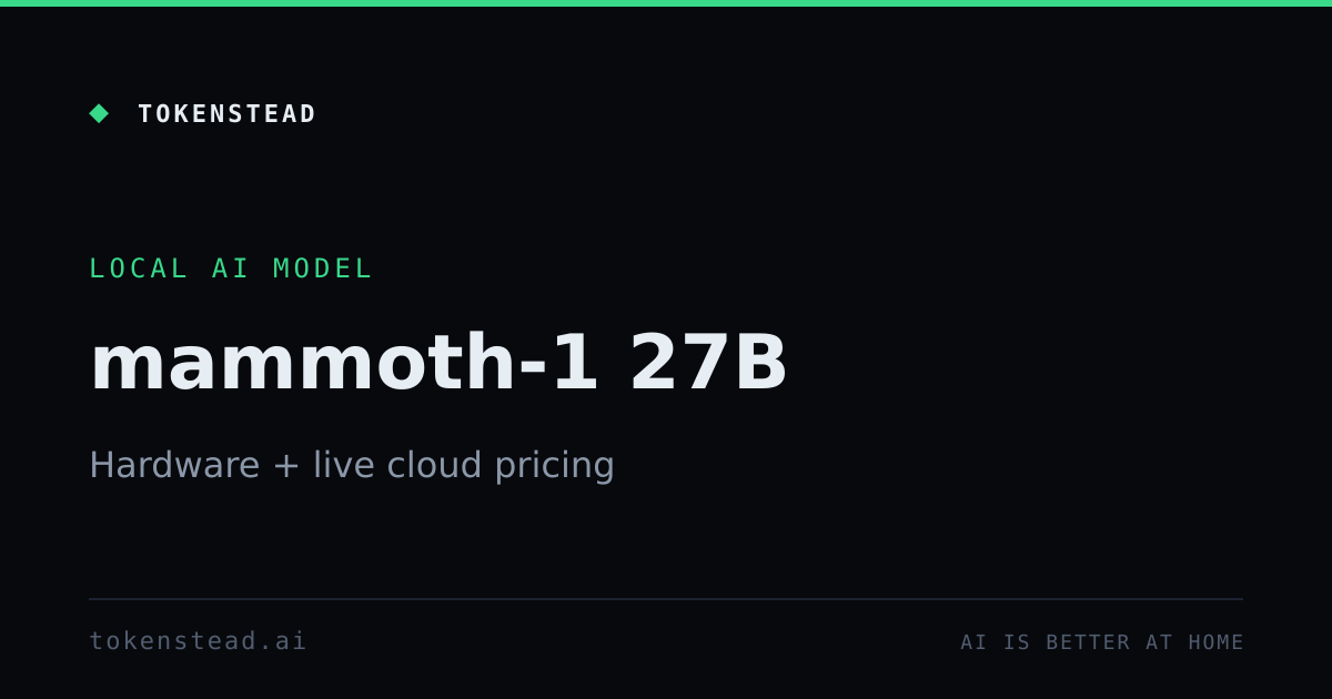 mammoth-1 27B