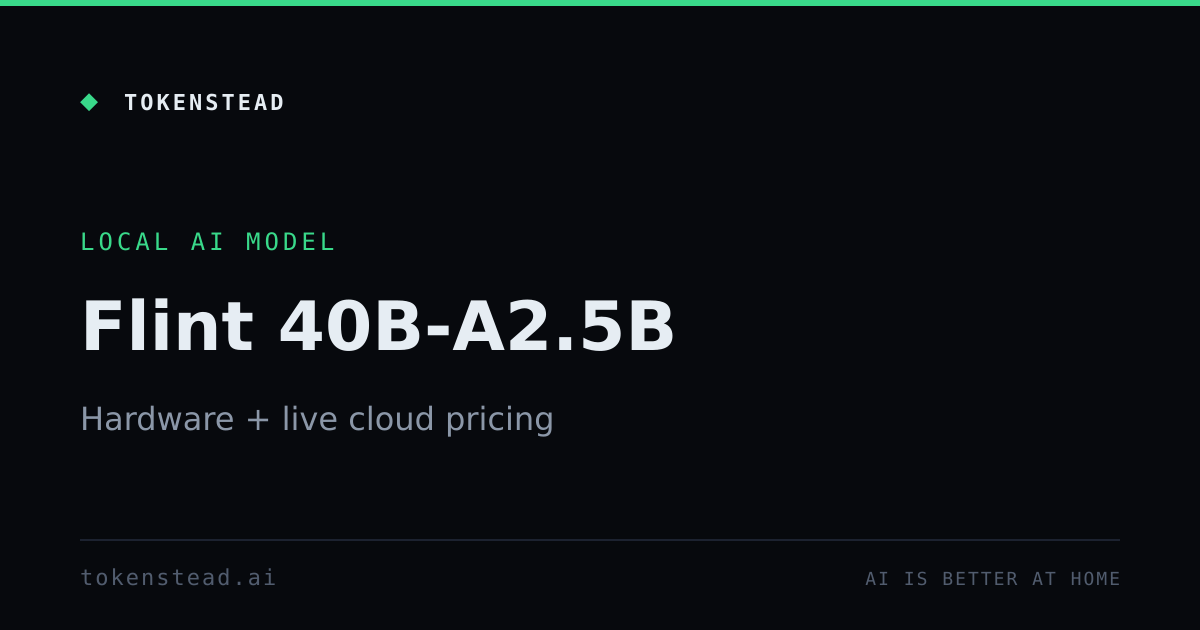 Flint 40B-A2.5B