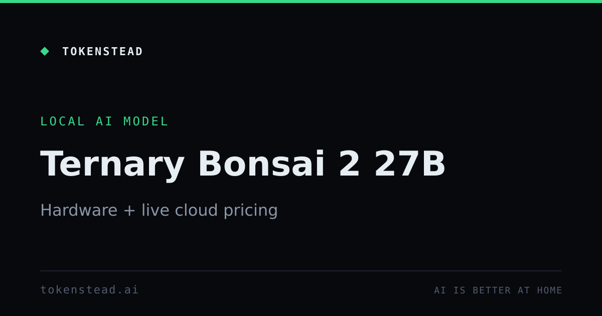 Ternary Bonsai 2 27B