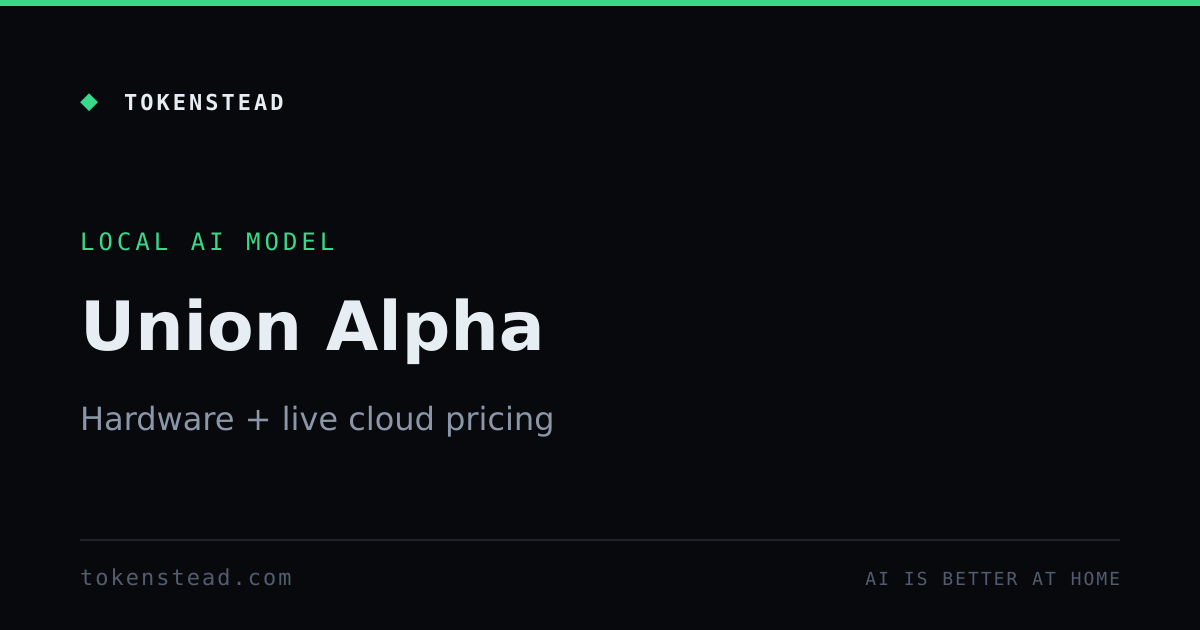 Multiple providers offer free mystery model, Union Alpha
