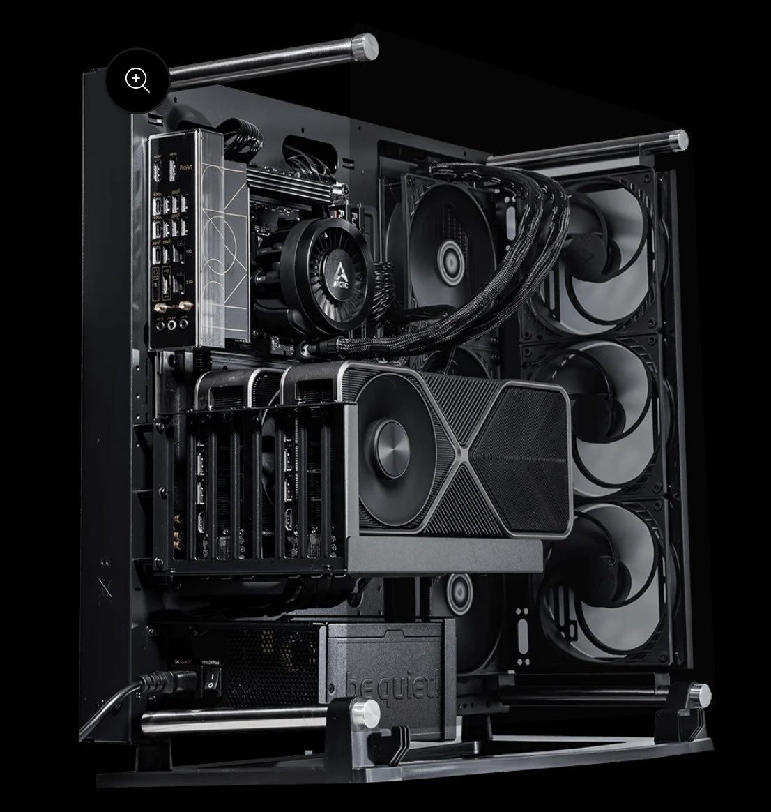 Dual RTX 3090 NVLink workstation - David Hendrickson rig photo