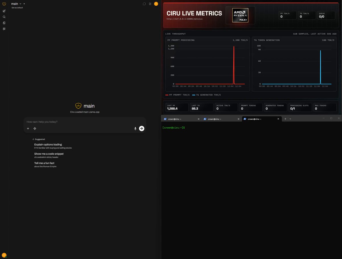 AMD Strix Halo closet server - Ciru.ai rig photo